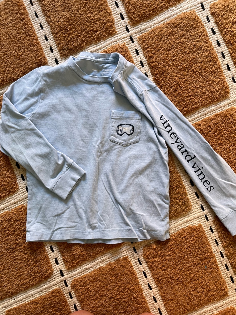 Vineyard Vines Light Blue Crewneck Tee ski mask